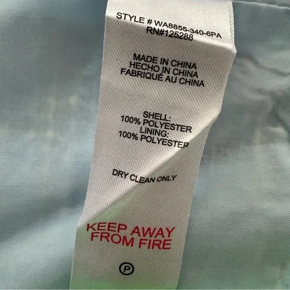 Jason Wu Tweed Top Light Blue Cropped Sleeveless Button Front Size 10 - Picture 9 of 10